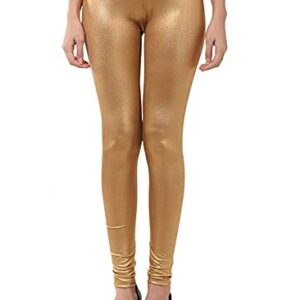 Shining Shimmer Lycra Churidar Leggings for Women's and Girls