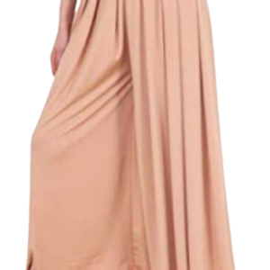 Women's Stretch Full Flared Palazzo (Cream)