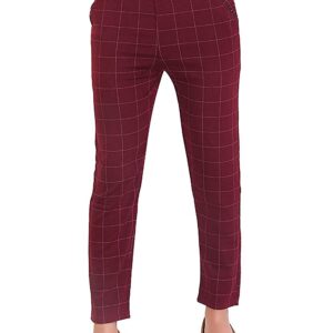 Women's Regular Fit Jeggings (Maroon)