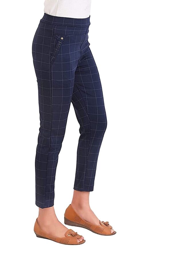 Women's Regular Fit Jeggings (Navy Blue) - Image 3