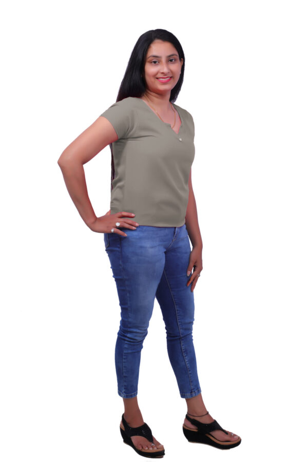 Babby & Berry Polyester Women's Top (Brown) - Image 4