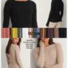 New Picco Full sleeve women top / SHAMSHER FASHION Stylish full sleeves frillee rib tops /Full Sleeve Piko top for Woman & Girls/ Casual Regular Sleeves Solid Women Black Top - Image 5