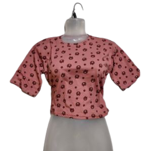 New Fashionable Regular Half Sleeves Crop Top