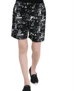 Womens Regular Fit Printed Shorts