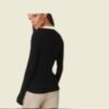 New Picco Full sleeve women top / SHAMSHER FASHION Stylish full sleeves frillee rib tops /Full Sleeve Piko top for Woman & Girls/ Casual Regular Sleeves Solid Women Black Top - Image 3