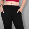 Slub lycra pant for women - Image 3
