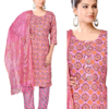 D Capsule Print Kurti With Pant and Dupatta - Image 3