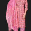 D Capsule Print Kurti With Pant and Dupatta