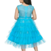 Garments Girl's Slveless Round Neck Below Knee Length Fit & Flare Dress-Frock Blue color (26-28-30-32-34) - Image 3