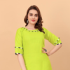 RAYON DESIGNER KURTIS-LIME COLOR