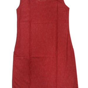 BIG BOSS - COTTON SLEEVELESS- KURTIS - RED