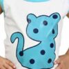 KIDS- TOP WITH HOT PANT- WHITE AND SKY BLUE (20-22-24) - Image 5