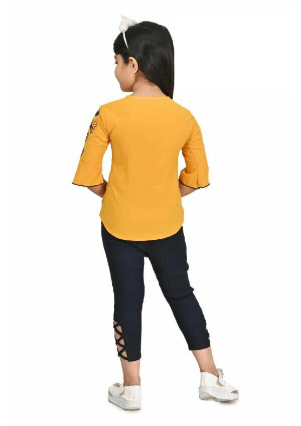 KIDS TOP WITH PANT YELLOW COLOR (32-34) - Image 4