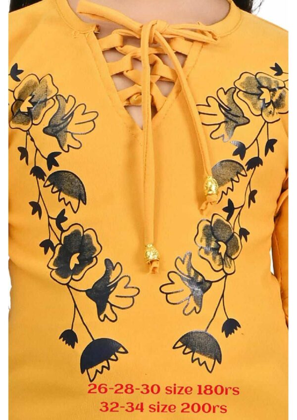 KIDS TOP WITH PANT YELLOW COLOR (32-34) - Image 3