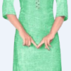 Two stone tie patti worked kurti for women. - Image 2