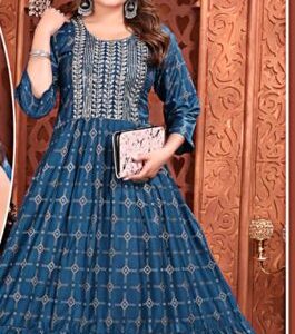Rayon ghera designer kurti for women.