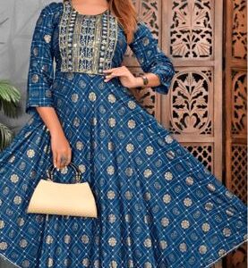 Rayon ghera designer kurti for women.