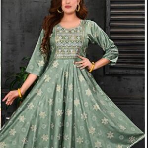 Rayon ghera designer kurti for women.