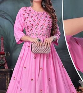 Rayon ghera designer kurti for women.