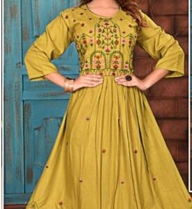 Rayon ghera designer kurti for women.