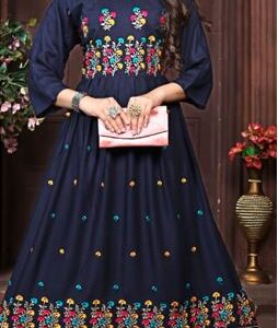 Rayon ghera designer kurti for women.