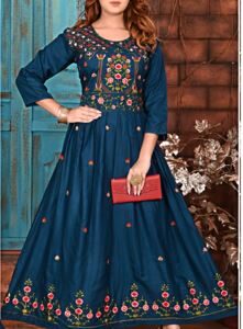 Rayon ghera designer kurti for women.