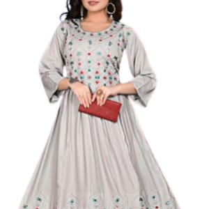 Rayon ghera designer kurti for women.