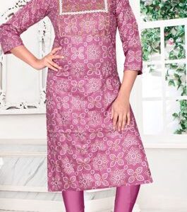 Rayon tabla work kurti for women.