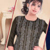 Two tone black patta aari work - Image 2